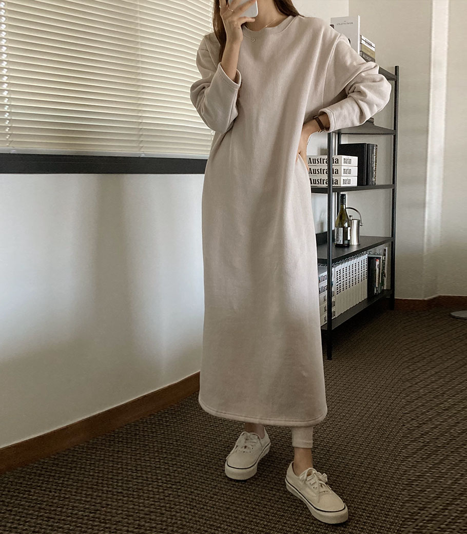 バンダナ起毛ワンピース