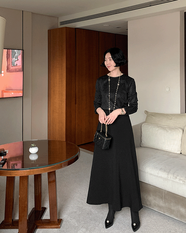 メタルラウンドブラウス