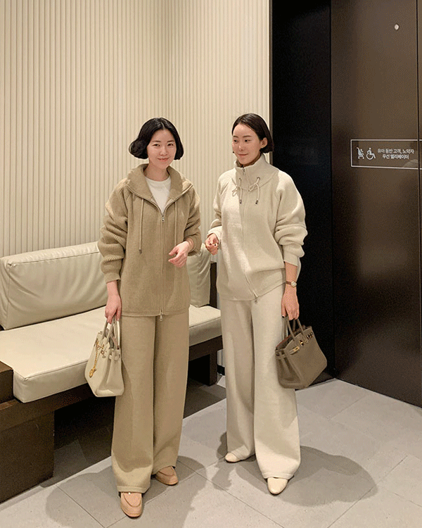 ジップアップニットセット