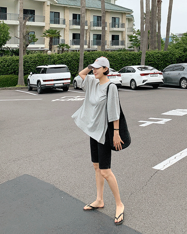 バイカー5部パンツ