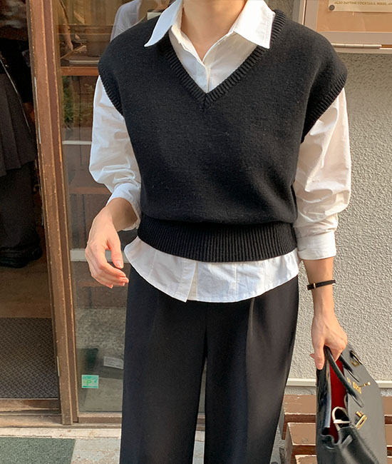 メイウールニットベスト