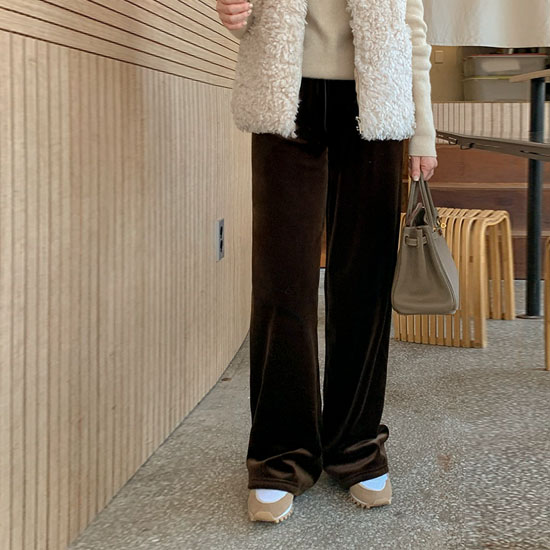 ベルベットミンク起毛パンツ