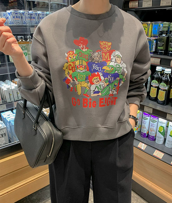 ポツ起毛マンツーマン