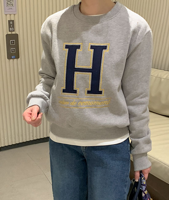 H刺繍起毛マンツーマン