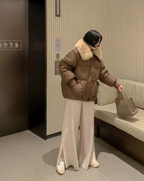 フレアニットパンツ