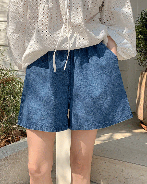バンディングパート3デニムパンツ