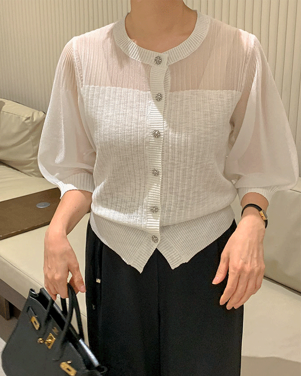 バルーンシーツルーカーディガン
