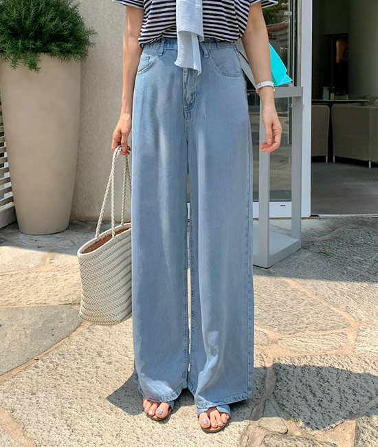 クーリングフードデニムパンツ