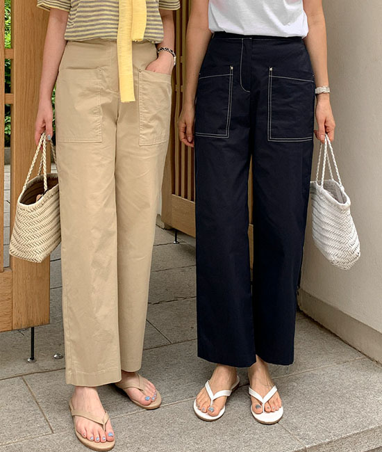 ステッチストレートパンツ