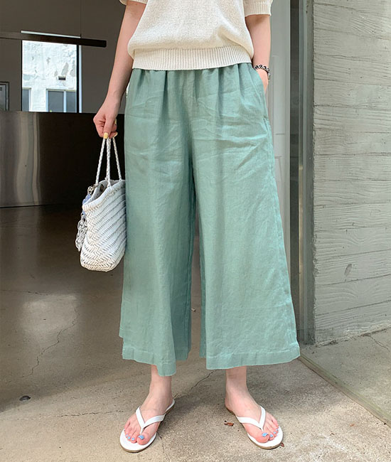 パート9 リネンバンディングパンツ