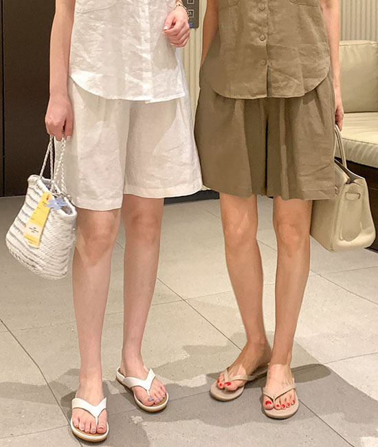 モダンリネンパート4パンツ
