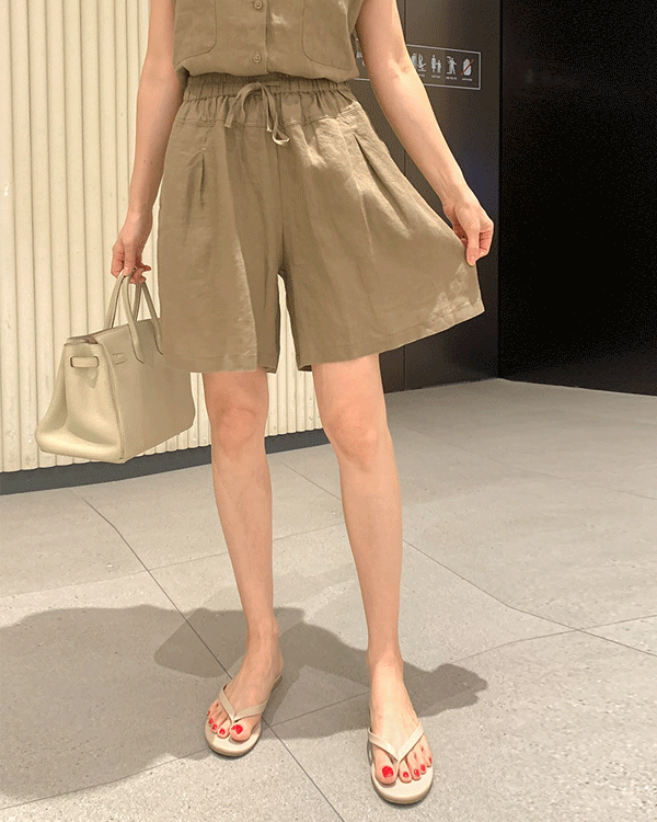 モダンリネンパート4パンツ