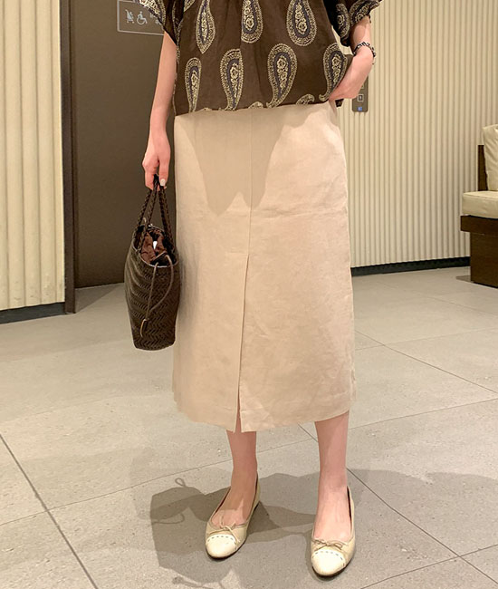 リネン トイムスカート