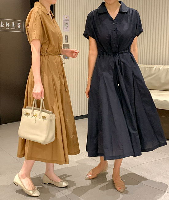 タイムドカラーワンピース