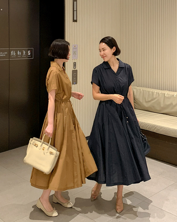 タイムドカラーワンピース