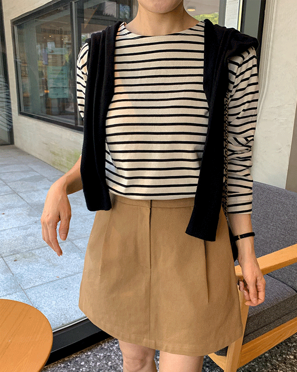 ベーシックストライプティー