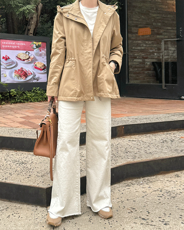 カッティング コートンスパン ブーツカットパンツ-秋ver.