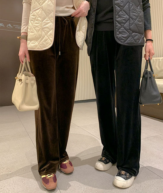 ベロアバンディングパンツ