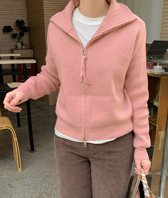 企画ニットジップアップ