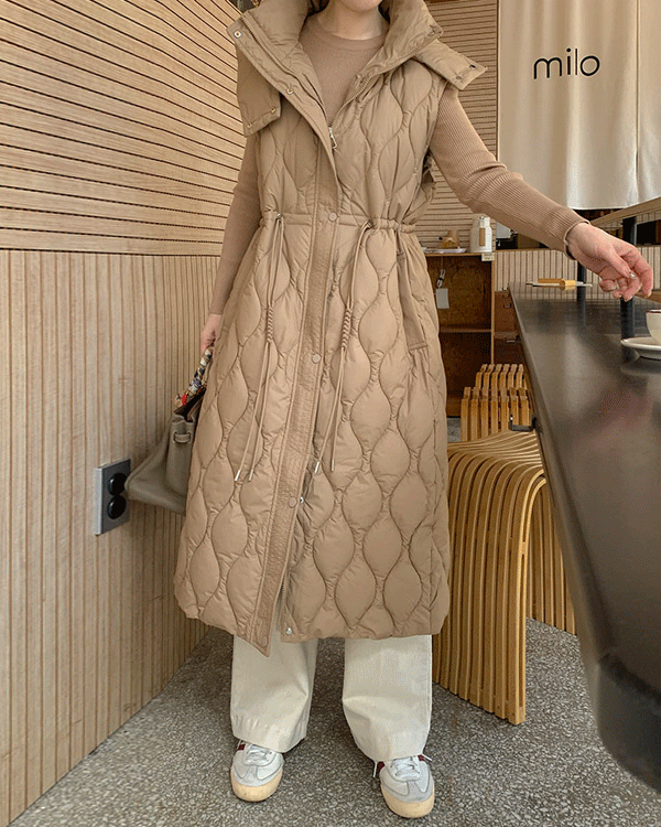 ベルニーロングパディングベスト