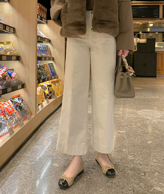 9部 コーデュロイ起毛パンツ