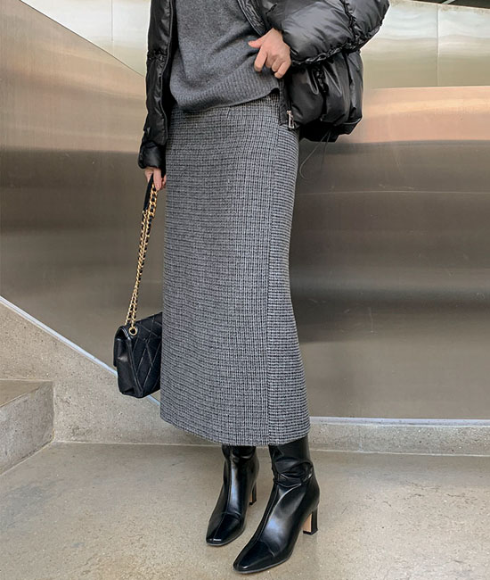 モードチェックスカート