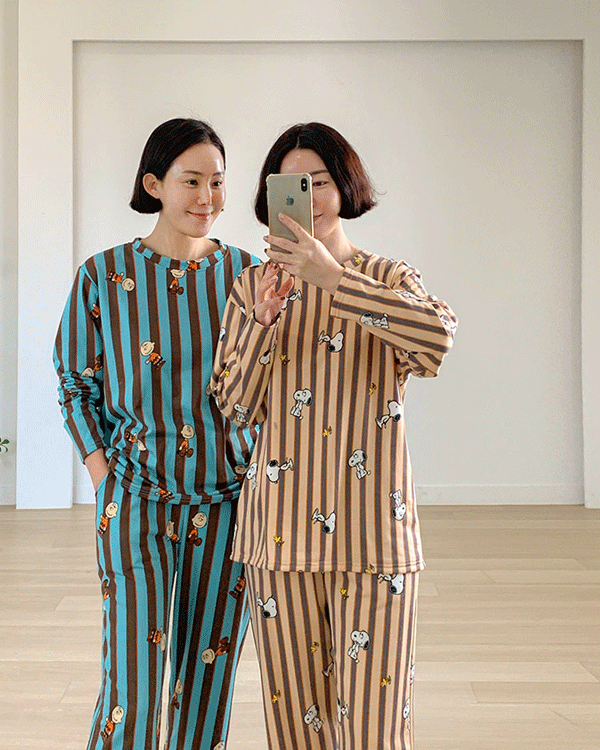 スヌーピー 起毛 ナイトウエア