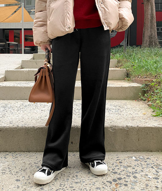 따뜻한 융기모 골든팬츠