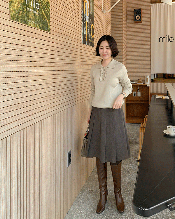 ミディプリッツスカート