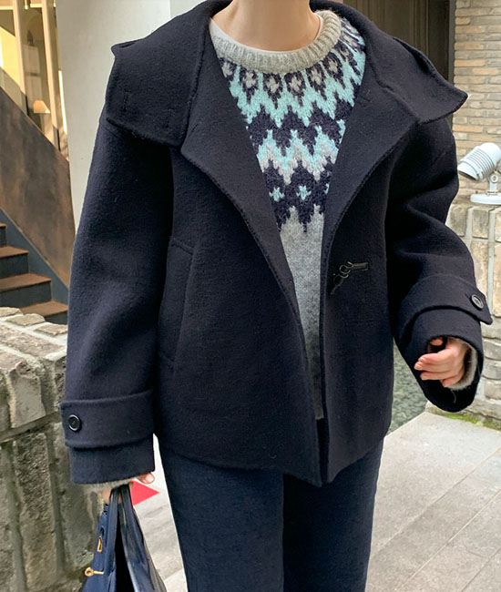 ダッフルハンドメイドコート