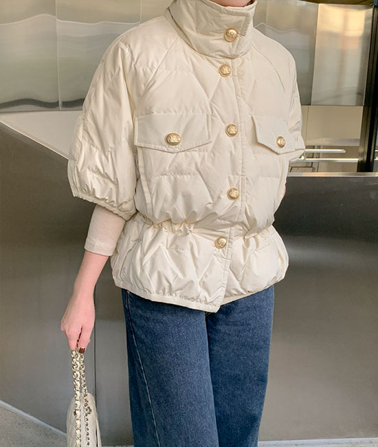 덕다운 퀼팅 자켓