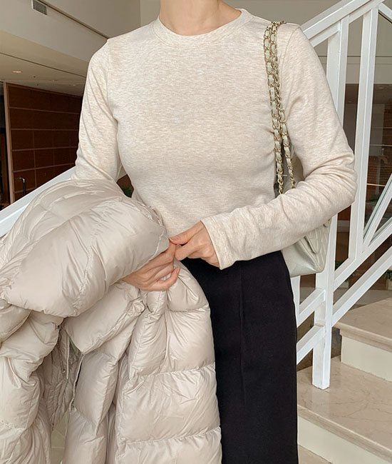 [1+1 企画特価] ピットされる起毛ラウンドティー