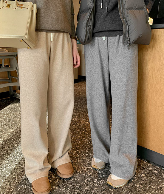 ミンク起毛バンディングパンツ