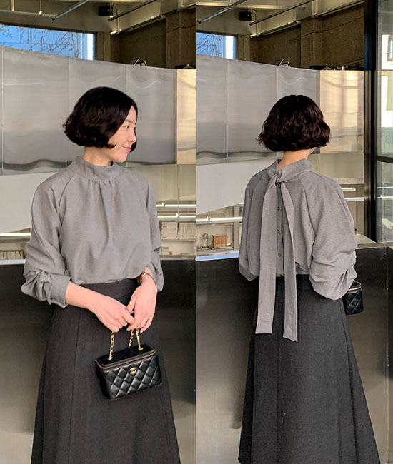 マロンタイブラウス