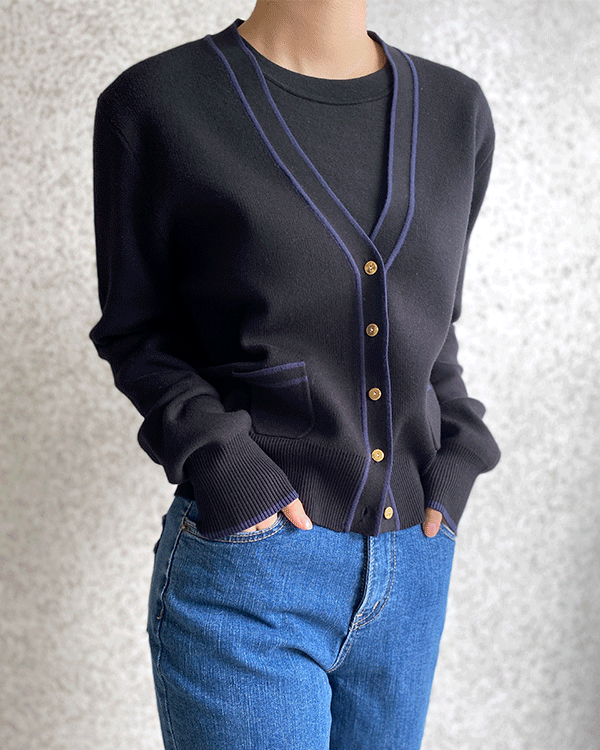 13番ツーポケットカーディガン
