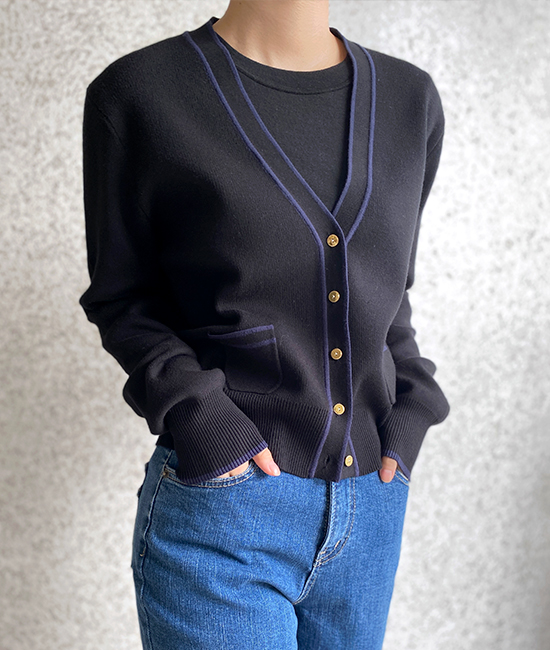 13番ツーポケットカーディガン