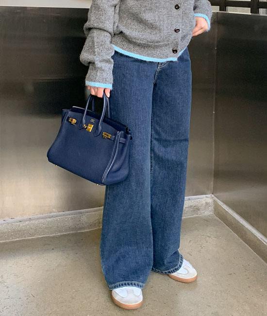 デニー起毛デニムパンツ