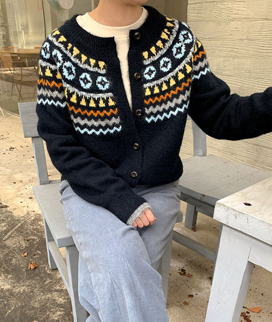 ベニー ノルディック カーディガン