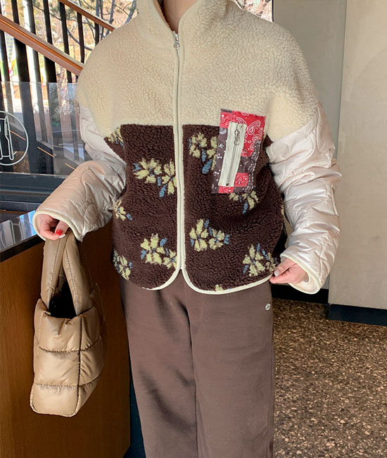 フラワーダンブル配色バディング