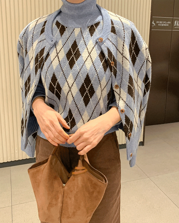 ビンスアーガイルカーディガン