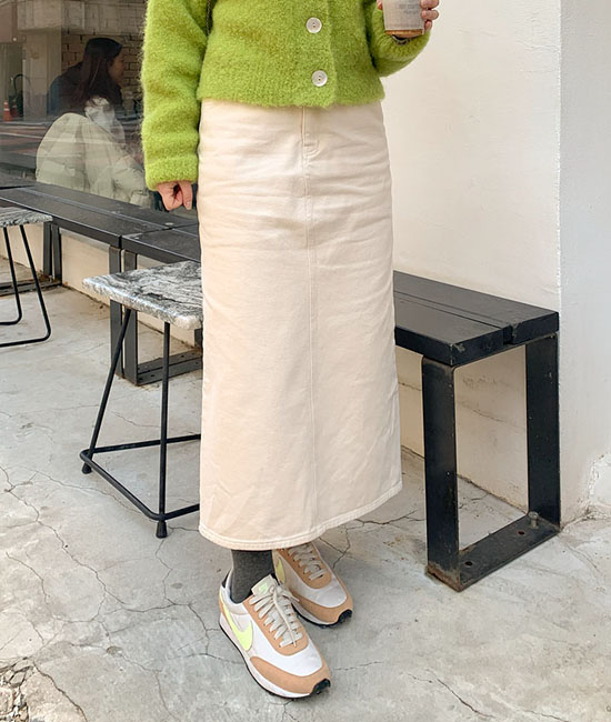 コットンHラインスカート