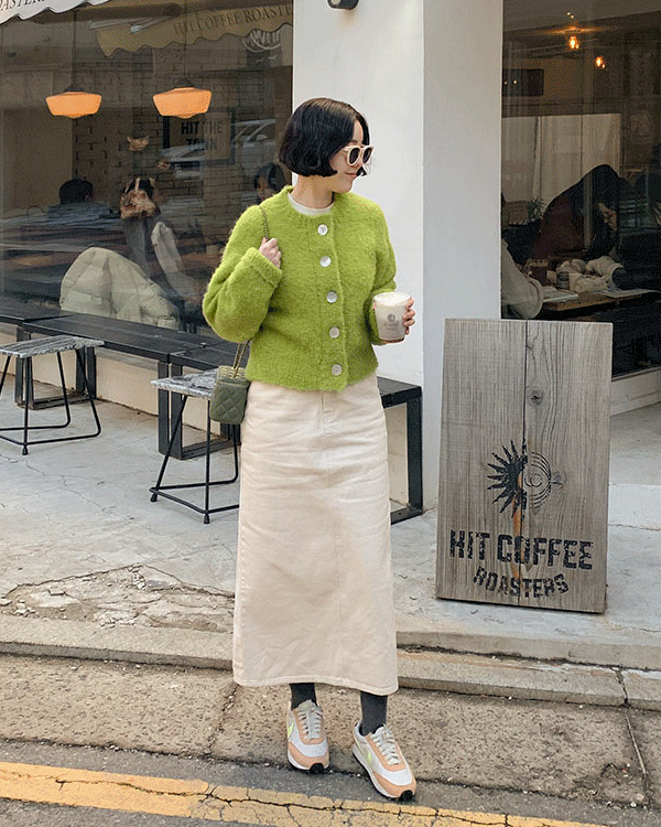 コットンHラインスカート