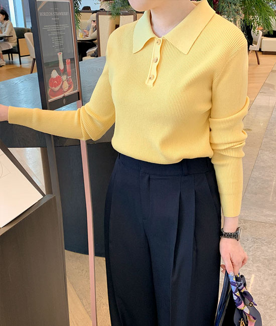 デイリーカラーニット