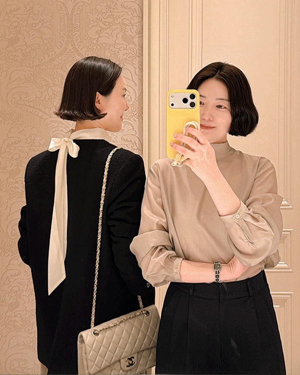 로얄 타이 블라우스