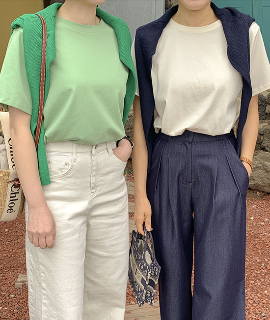 タングル基本半そでティー