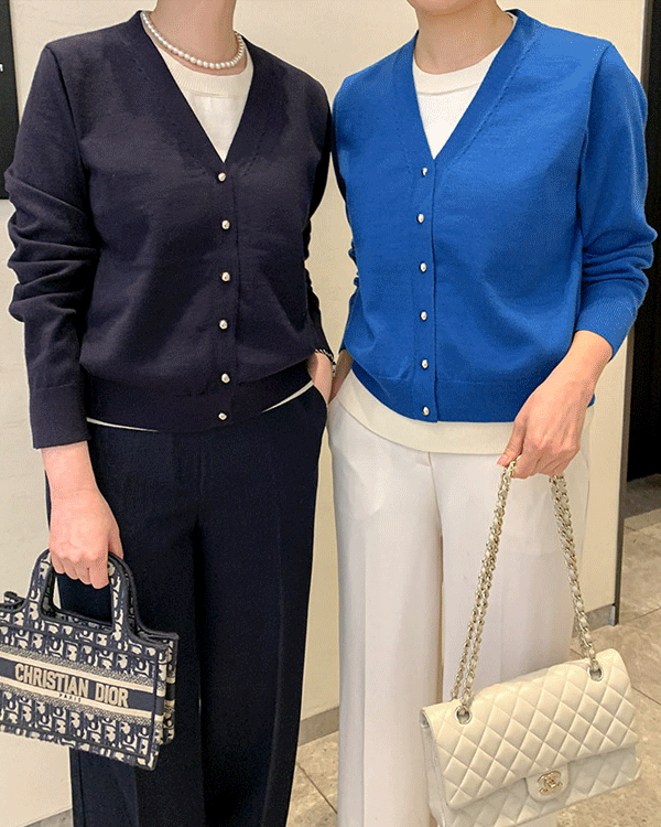 デュアルレイヤードカーディガン