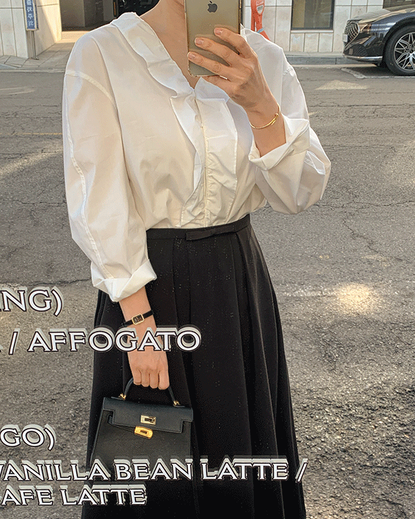 ロアン フリル ブラウス