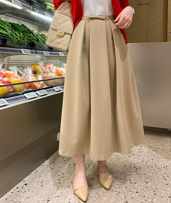 ルマイン - リボンフレアスカート