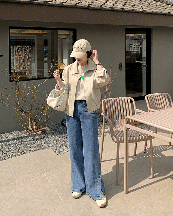 ビンスレザーブルージョンジャケット