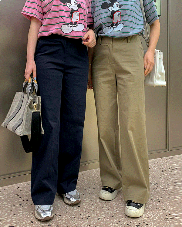 ルマイン - クラシックコットンパンツ